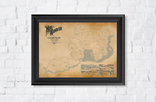 Red Dead Redemption 2, 5 States Map, High Quality, A3/A2/A1 Prints