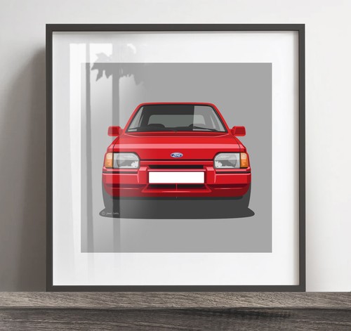 Ford escort xr3i artwork - ford,