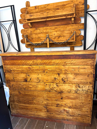 Rustic brown wooden - drinks, bar