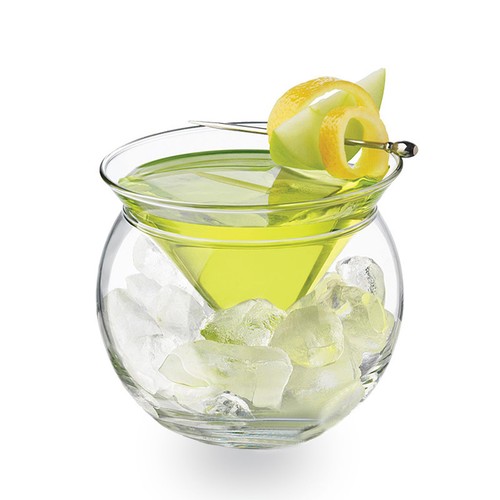 Martini glass round base - martini,