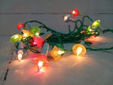 20x Vintage Christmas Fairy Lights Multi Coloured 1970s 80s Xmas