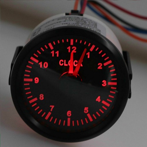 52mm black clock - 2", 12