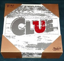 CLUE BOARD GAME RUSTIC WOODEN