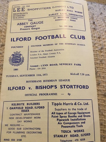 Ilford bishops stortford - bishops,