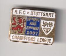 Rangers v  Stuttgart ( CL 2007 ) - lapel badge brooch fitting