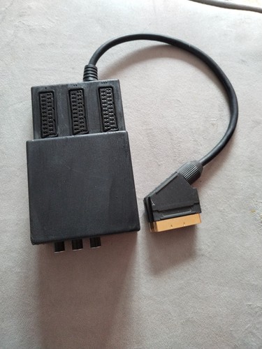 Gold scart plug switchable - to,