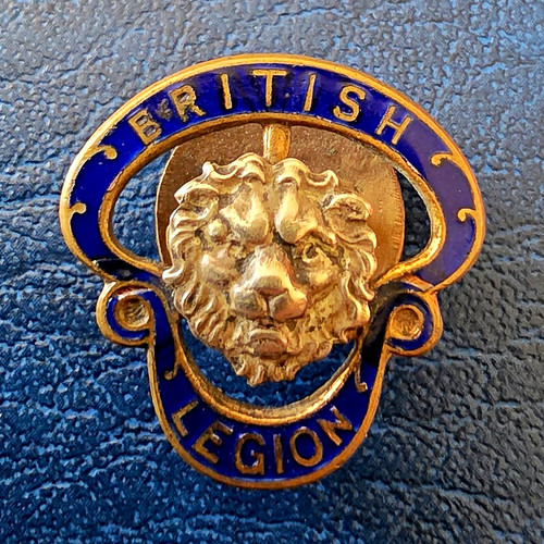 Vintage british legion enamel - vintage,