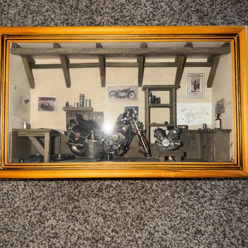 Large hanging vtg motorcycle - hanging,