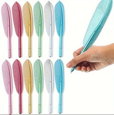 2 x Feather quill pen black