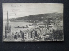 PRINTED  POSTCARD.  ROTHESAY FROM WEST. SCOTLAND.  USED.
