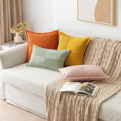 Corduroy cushion covers pack - covers,