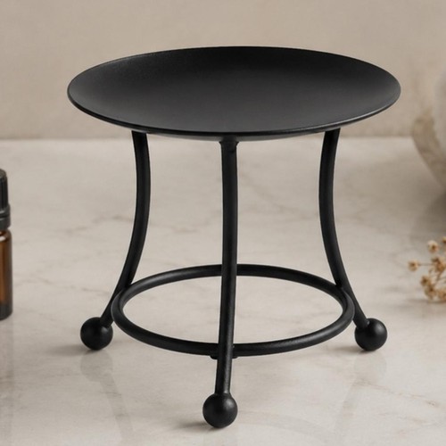 Black iron candle lamp - black,