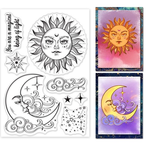 Clear stamps celestial - celestial, sun