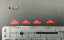 4-Pack 1/87 HO Scale Model Red