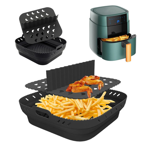 Silicone air fryer liner with - liner,