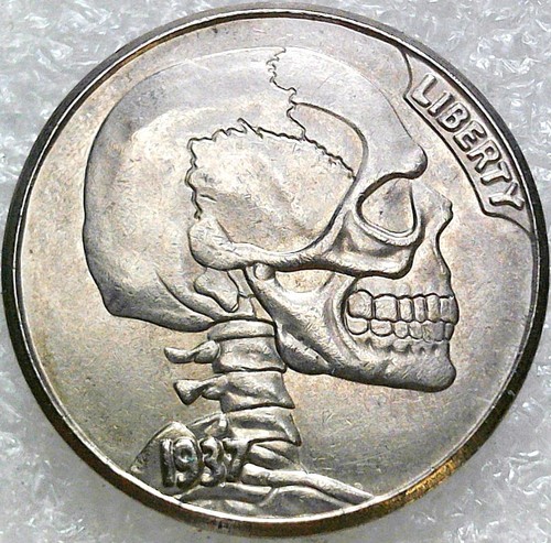 Hobo nickel skull - hobo, head