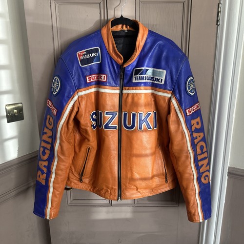 Vintage team suzuki leather - vintage,