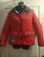 Paul's Boutique Quilted Jacket Coat Red Size M New 