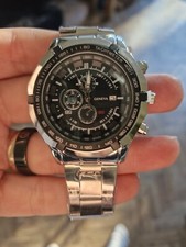 Geneva Chunky Mens Watch Black