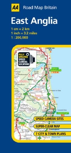 East anglia road map - road,