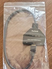 Techole HDMI Switch 3 IN 1 OUT Switch 55 cm Long Black 3 Port HDMI Splitter