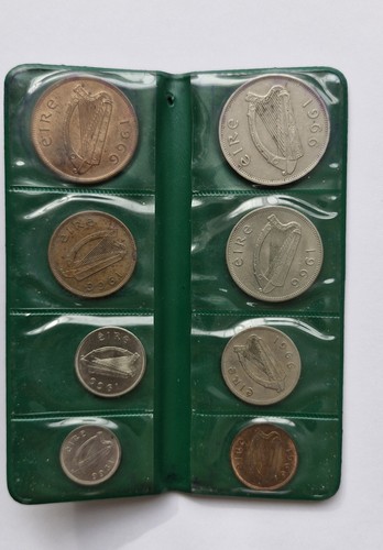 1966 irish coin set - coin, complete
