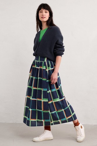 New seasalt navy blue midi - new,