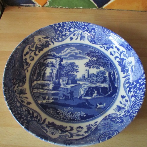 Spode italian blue and - and, white
