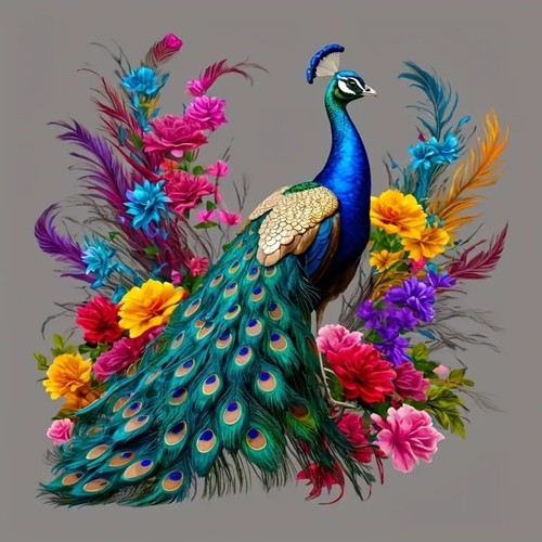 Beautiful flower peacock large - beautiful,