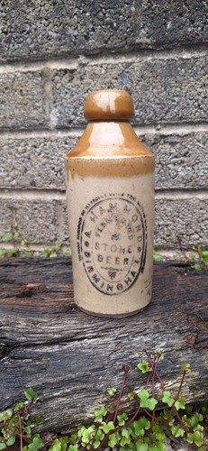 Old antique stoneware stout - old,