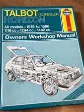 Talbot Horizon Haynes Owners