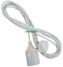 Omega E40 Socket 4M Lead CFL Hanger For Grow Lamp Light Hydroponics