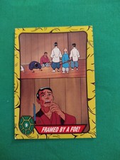 Topps TMHT Teenage Mutant Ninja Turtles 09 Framed By A Foe 1990