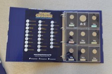 2019 A-Z Full Set of 26 ALPHABET 10p with Album and Completer Medal
