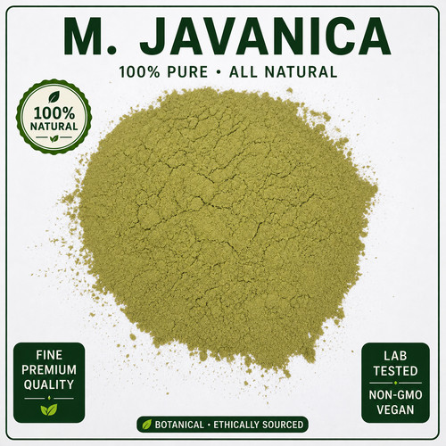 Javanica green leaf powder - green, |