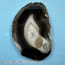 Black Agate Slice 2-2.5 Inch