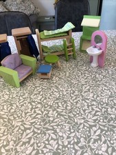 Pin Toy & Le Van Toy Wooden Dolls Furniture 1.12 Scale