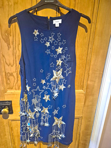 Coast navy shift knee length - navy,