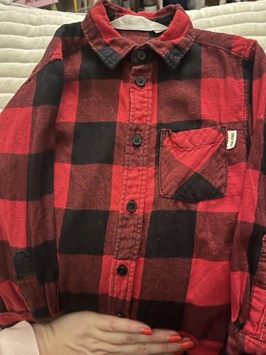 Red check long sleeve - h&m,
