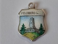 Silver travel shield charm