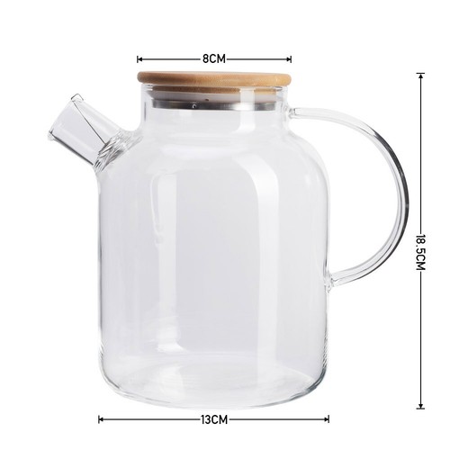 Glass teapot stovetop safe - glass,