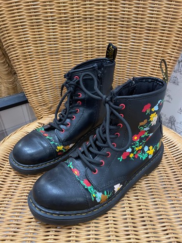 Doc martens black floral - dr,