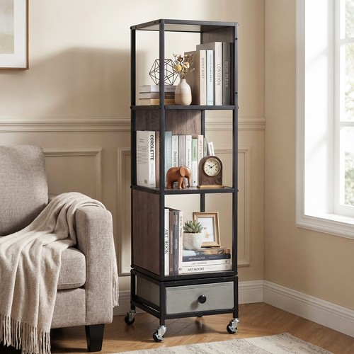Tier rotating bookshelf on - 4-tier,