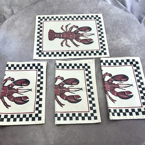 Vintage lobster placemats - vintage,