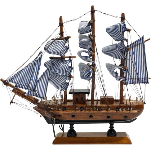 Vintage 1980s wooden sailing - vintage,