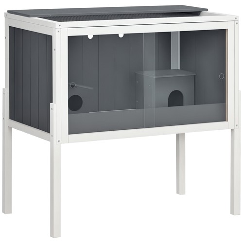 Pawhut wooden hamster cage for - cage,