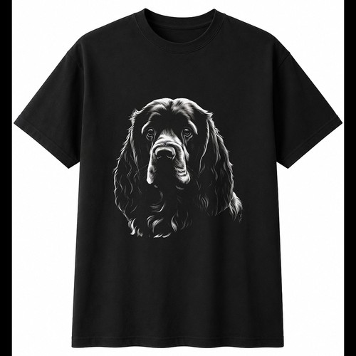 Greyscale sussex spaniel - greyscale,
