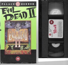 EVIL DEAD II PALACE HORROR VHS (18) VIDEO BRUCE CAMPBELL  PAL CHECKED PLAYS WELL
