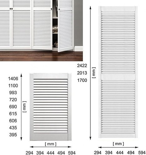 Wooden louvered door - louvered,