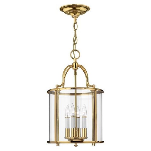 Polished brass large - polished, chain